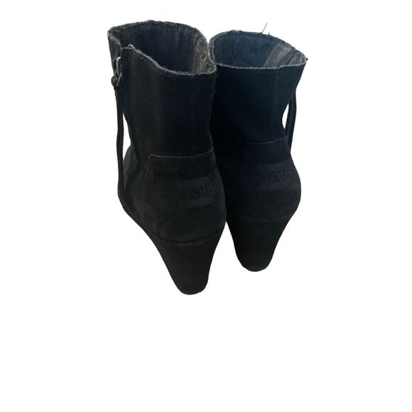 TOMS Desert Wedge Booties Black, Women’s 9 - Picture 4 of 5